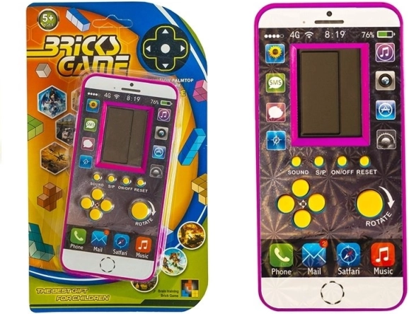 Electronic Game Tetris Cell Pink