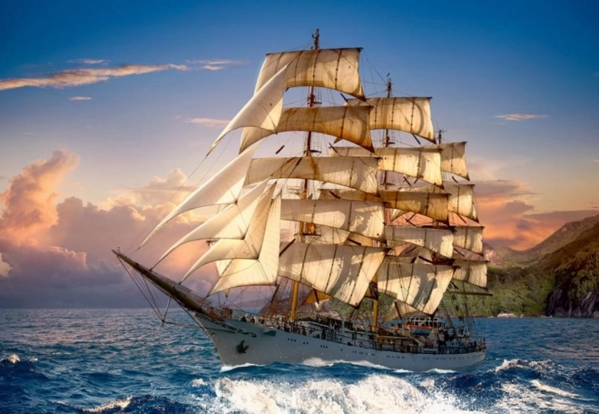 Puzzle 1500 pièces Navigation au crépuscule