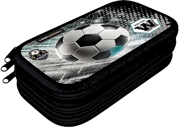 LizzyCard Top League Pencil Case with 3 Compartments