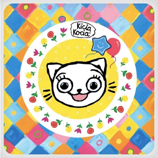 Serviettes en papier KICIA KOCIA, 20 pcs