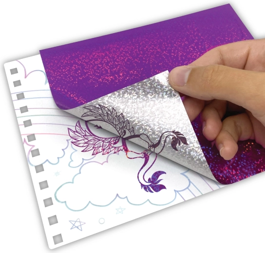 Feuilles éblouissantes à effet holographique