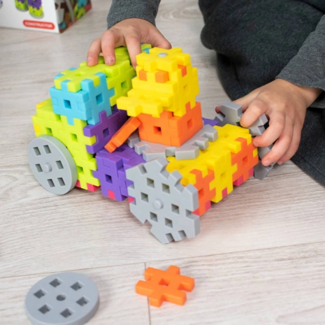 Build vehicles with axles and wheels