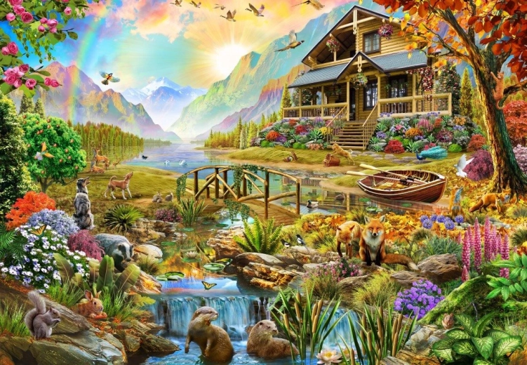 Puzzle Paradis terrestre 1000 pièces BLUEBIRD