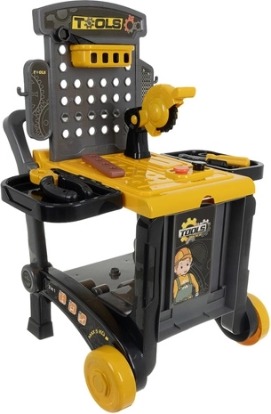 3-in-1: workbench, trolley, and wheelbarrow