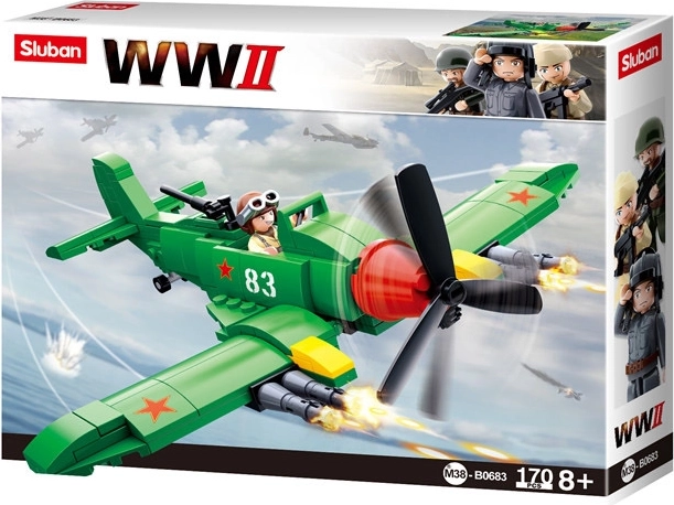 Kit de Construction Avion de Chasse Soviétique Il-2 Iljouchine - Sluban