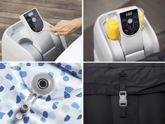 Fast heating up to 40 °C and smart timer