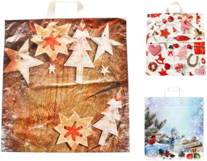 Kerst-LDPE tas met mix van motieven