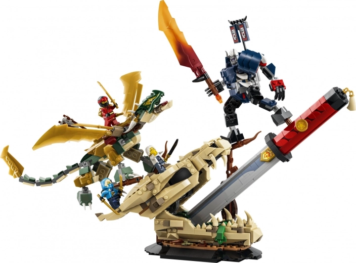 Poseable dragon and mech for action poses