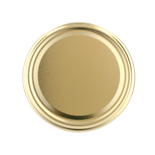 Set of gold canning lids 89 mm with 6 lugs – 10 pcs
