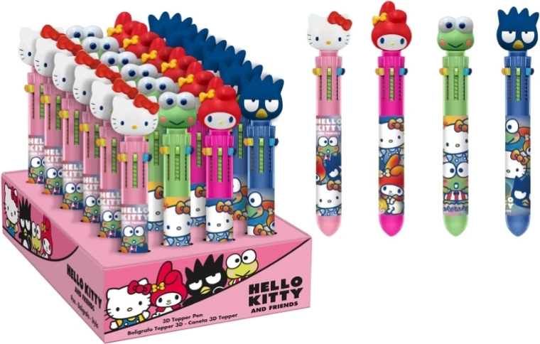 Sanrio Hello Kitty ballpoint pen with 3D topper – 6 colors