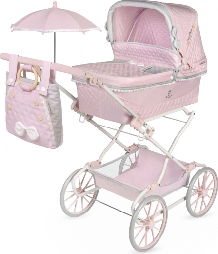 Folding doll stroller with carrycot and parasol Sophie 90 cm