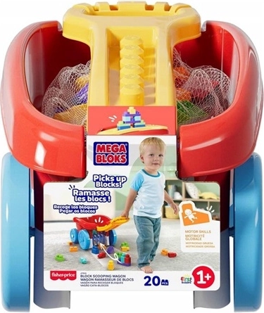 MEGA BLOKS Wagon with Blocks for Young Children
