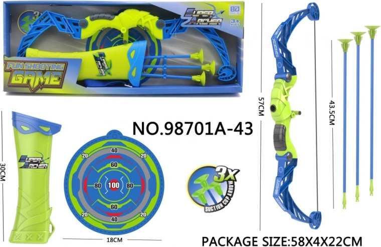 Set de tir à l’arc pour enfants avec étui à flèches