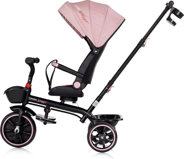 Comfort and protection thanks to the canopy and safety seating