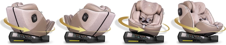 Base pivotante 360° pour un accès facile