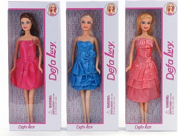 Elegant doll in glittery dress 29 cm