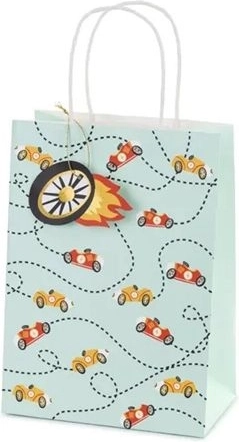 Sac cadeau Voitures – assortiment de motifs, 10,5 × 18 × 25 cm