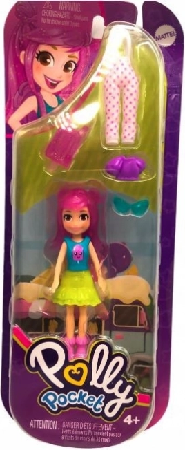 Polly Pocket Doll – small fashion set with outfits and accessories