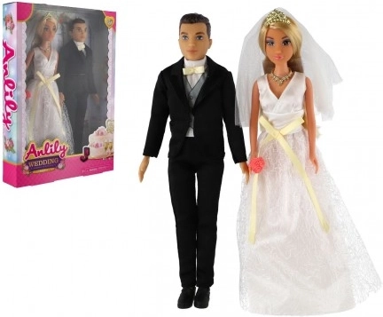 ANLILY wedding doll set – bride and groom 30 cm