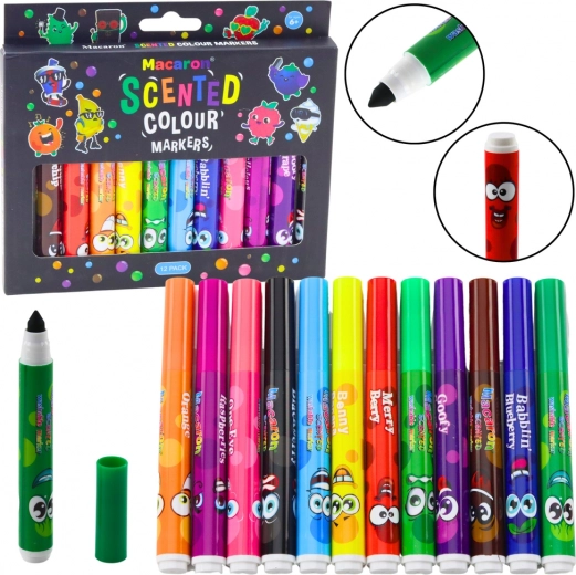Set of scented colored markers