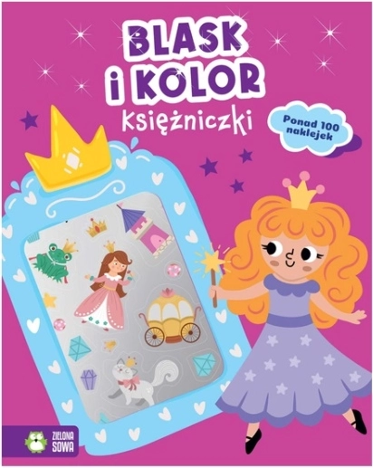 Sparkle and Color: Princess Coloring Book with Metallic Stickers
