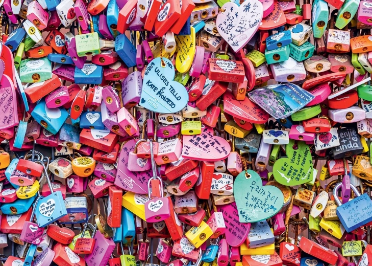 puzzle cadenas d’amour 1000 pièces
