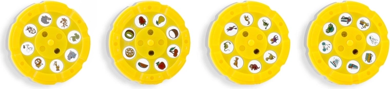 32 afbeeldingen op 4 verwisselbare schijven