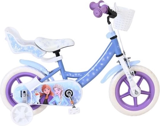 Disney Frozen Kids' Bike 12" with Training Wheels and Basket
