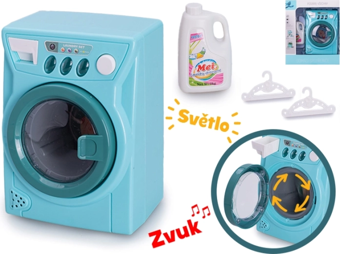 Kinderwaschmaschine mit Licht und Sound, 14 × 10 cm