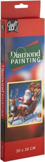 Diamant schilderen Santa 30 × 30 cm