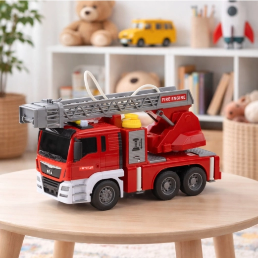 Real firefighting with water pump