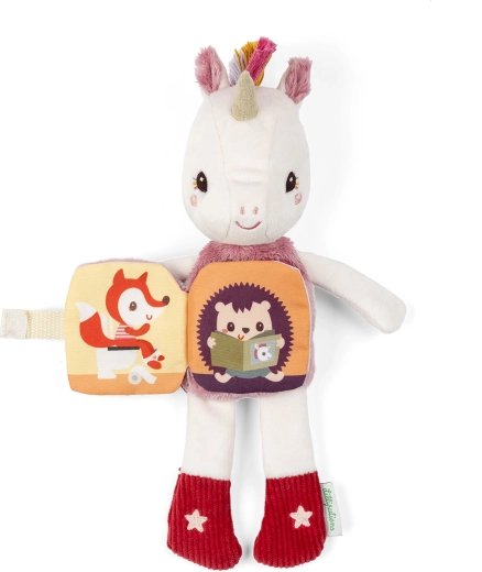 Fabric storybook on the tummy