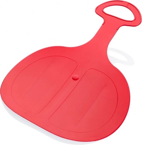 Plastic Slider Pinguin – red snow bob with handle