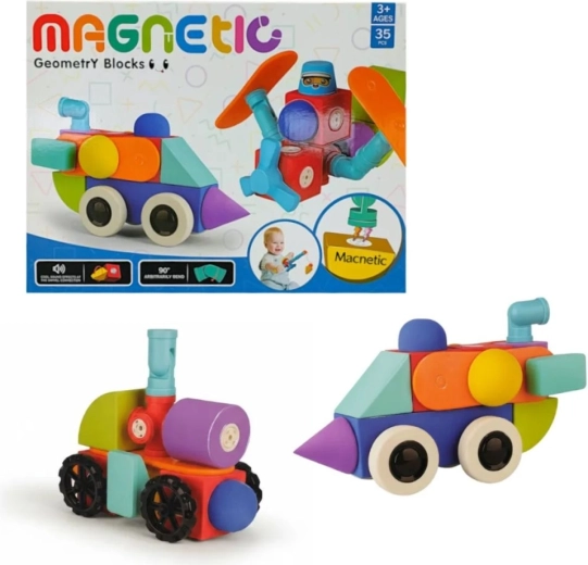 Magnetische Schaumstoff-Bausteine Tong LE (35 Teile)