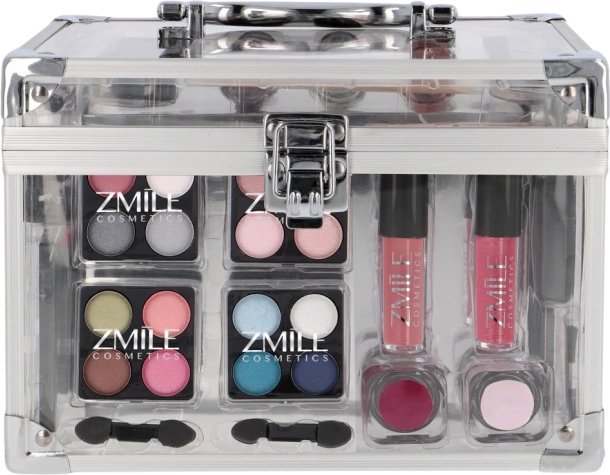 Zmile Acrylic cosmetic case – transparent 42-piece make-up set