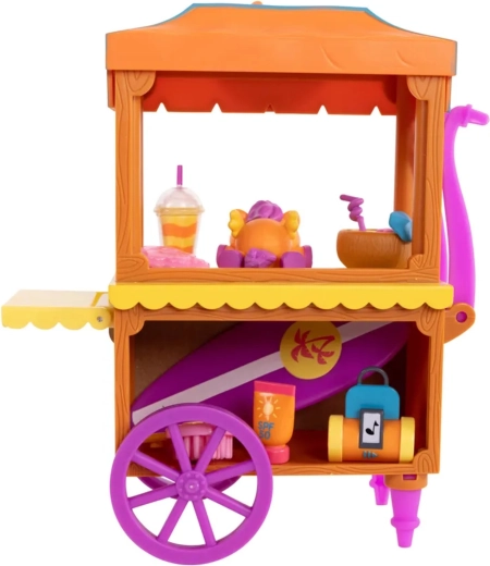 Surf & Snacks vending cart on wheels