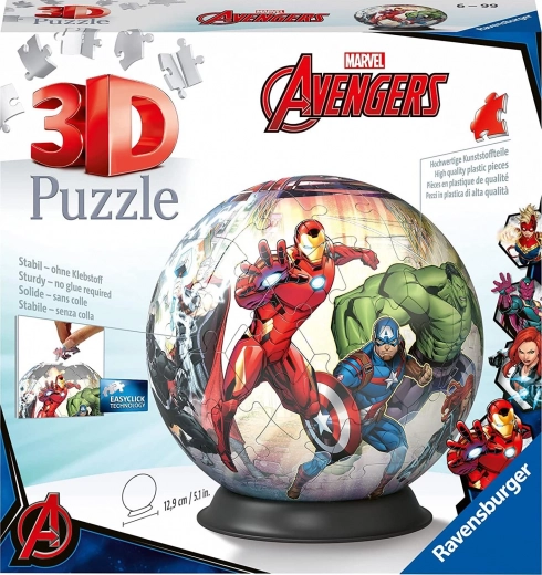 Ravensburger 3D Puzzleball Marvel Avengers – 73 stukjes