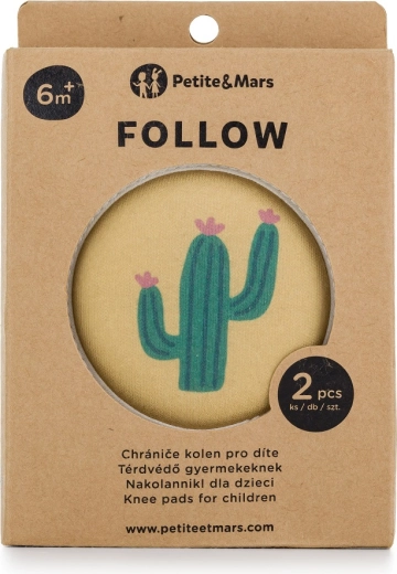 Petite&Mars elastische kniebeschermers voor kruipen Follow Intense Ochre