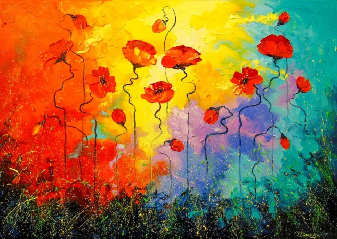 ENJOY puzzle Coquelicots magiques 1000 pièces