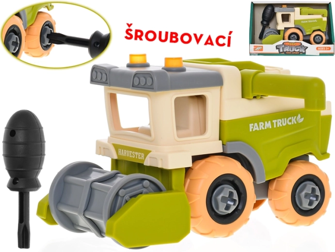 Screw-Together Combine Harvester 15 cm with Freewheel