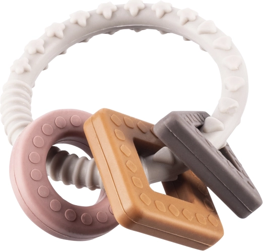 Silikon-Beißring Shape, Mehrfarbig