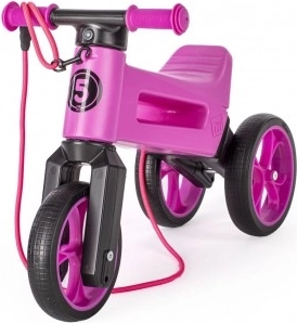 Funny Wheels Rider SuperSport 2-in-1 Balance Bike with Strap – Purple