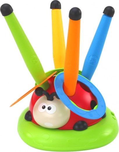 Ring toss target for accuracy and focus