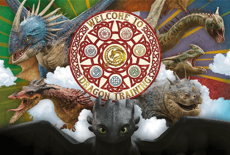 Puzzle 100 – Drachen in Aktion Trefl