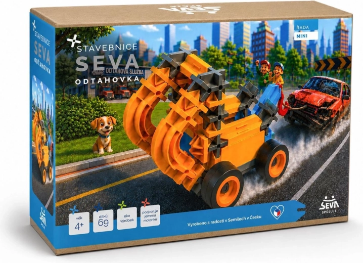 Seva Mini Tow Truck – 69-piece building set