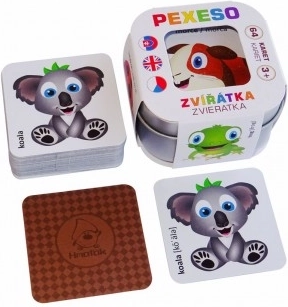 Pexeso für Kinder Tiere in einer Blechdose