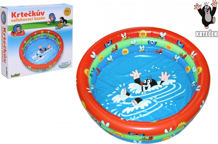 Children's Inflatable Pool with Little Mole Design