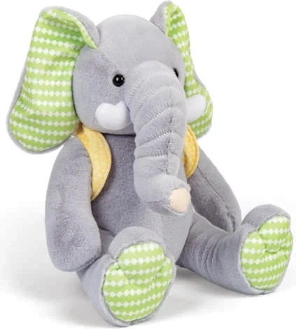 Éléphant en peluche avec petit sac à dos 26 cm BIGJIGS TOYS