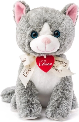 Woodyland Lumpin pluchen kat Madeleine 25 cm donkergrijs