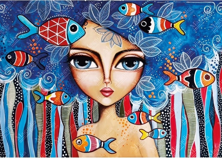 Girl with Fish Puzzle 1000 Pieces